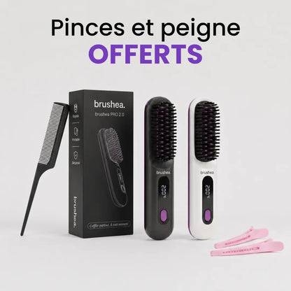 brushea PRO 2.0 - Brosse lissante portable N°1 pour cheveux courts