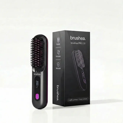 brushea PRO 2.0 - Brosse lissante portable N°1 pour cheveux courts
