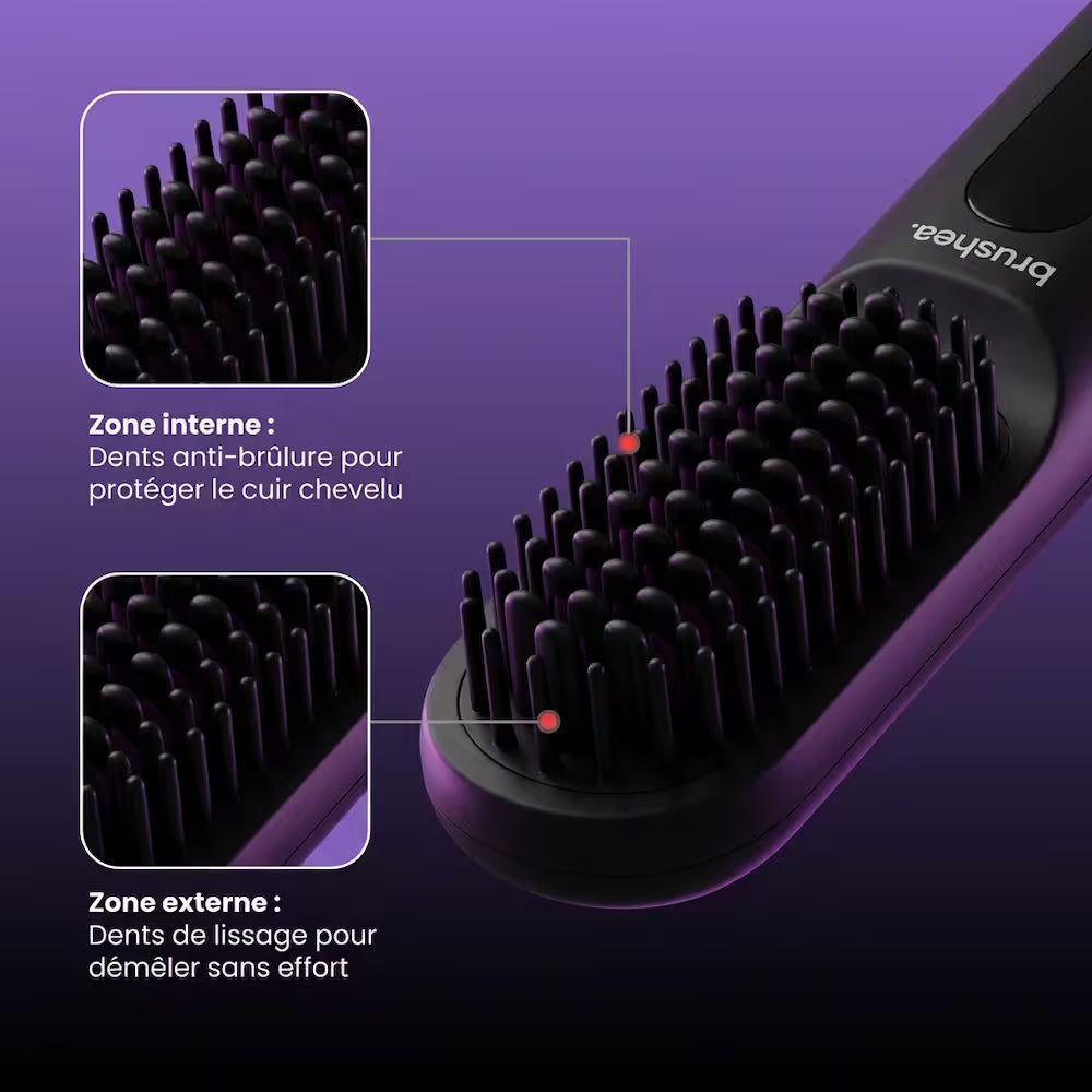 brushea PRO 2.0 - Brosse lissante portable N°1 pour cheveux courts