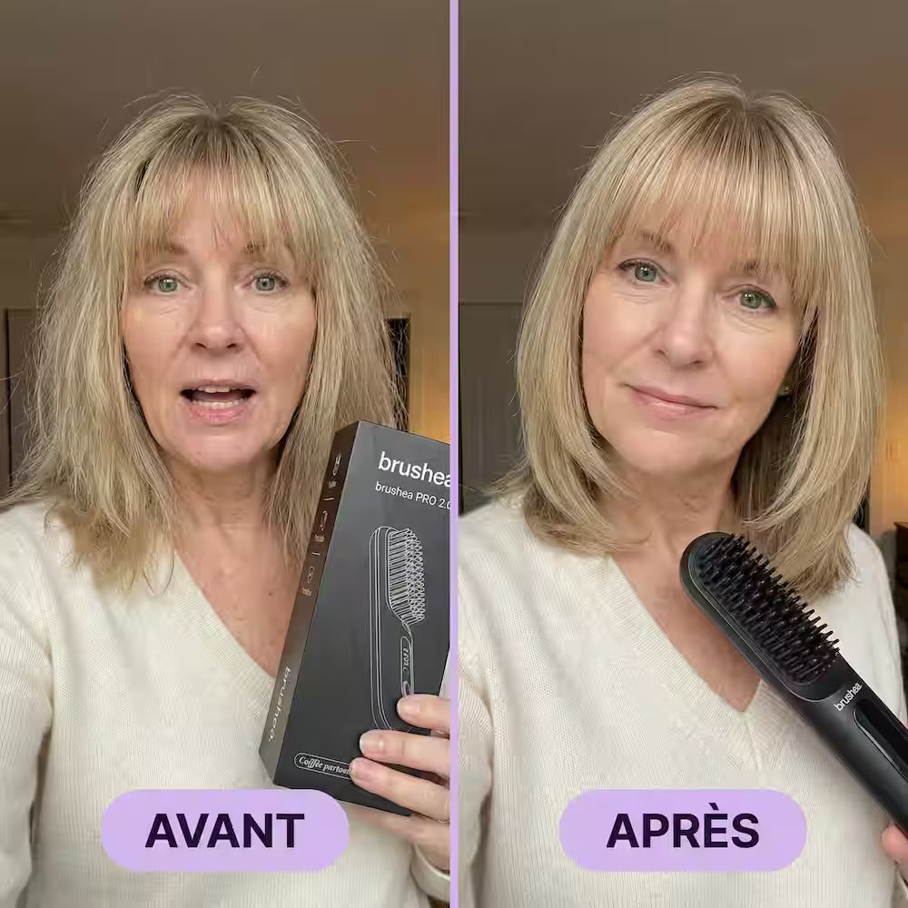 brushea PRO 2.0 - Brosse lissante portable N°1 pour cheveux courts